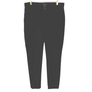 EILEEN FISHER Size Med‎ Pants Black Super Stretch Straight Leg 5 Pocket